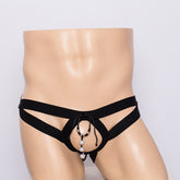 Hollowed-Out Elastic T-Pants