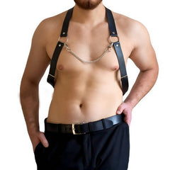 Punk Bundled Chain Chest Strap