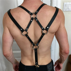 Leather suspender clips versatile decorative bound