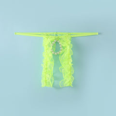 Mesh Bead Chain Hollow Thong