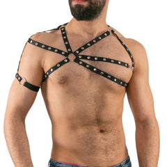 Binding Leather Bondage Belt Shoulder Strap