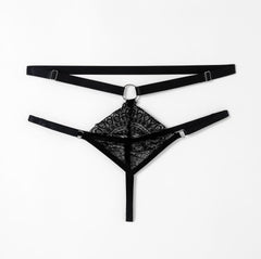Elastic lace men's briefs with Square Block