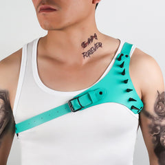 Black Leather Body Restraint Straps