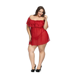 Lace Off-Shoulder Nightgown for Romantic Evenings and Comfort