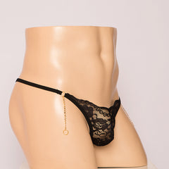 Lace Perspective Three-Point Thong