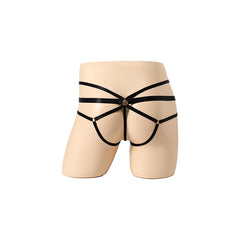 Lace Ribbon Fun Adult Bag Panties