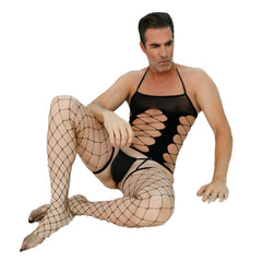 Sheer Mesh One-Piece Bodysuit