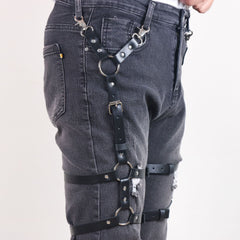 Leg Ring Hanging Pants Leather Pendants