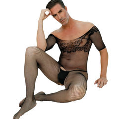 Mesh Bodystocking with Thong Back