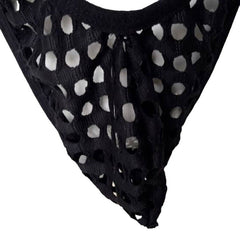 Black hollowed-out T-panties Mesh Magic
