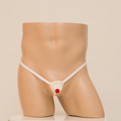 Hollow-Out Free Christmas Thong
