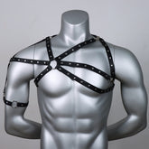 Binding Leather Bondage Belt Shoulder Strap
