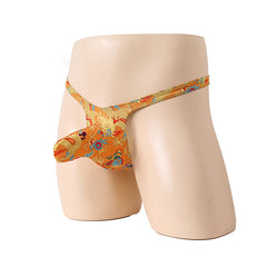 Golden Dragon Phoenix black Thong