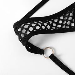 Mesh Hollow Free Bed Teasing Fishing Net Thong
