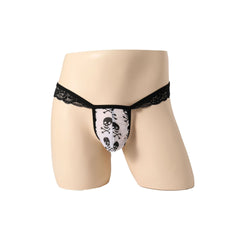 Low Waist Perspective Elastic Butterfly Thong