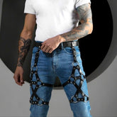 Couples Bondage Leather Leggings