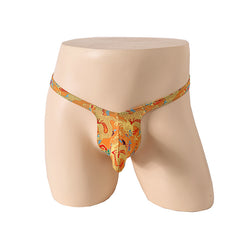 Golden Dragon Phoenix black Thong
