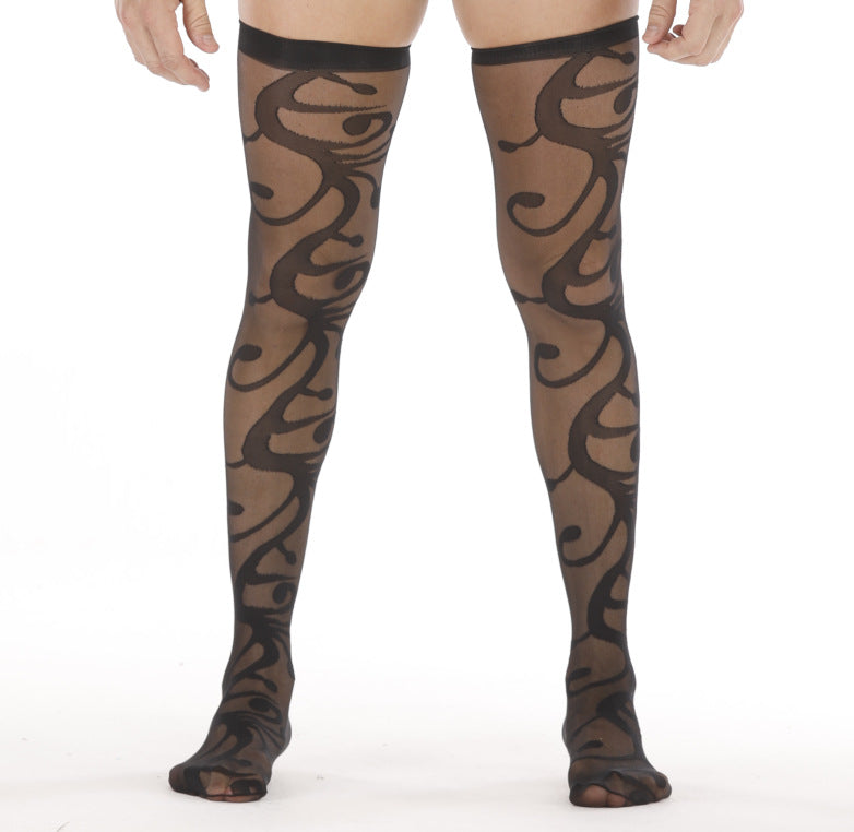 Strap-Ready Patterned Bodystocking