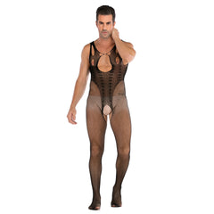 Nightclub Stage See-Through Mesh Pajamas