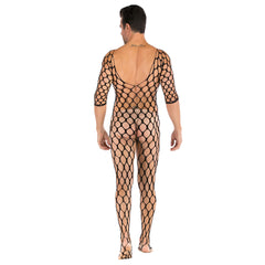 Role-Play Black Sheer Mesh Jumpsuit