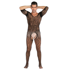 Half-Sleeve Sheer Mesh Pajama Set