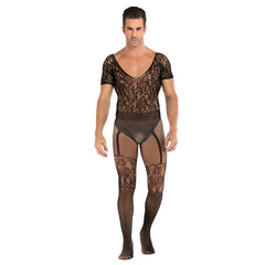 Half-Sleeve Realistic Mesh Underwear Set