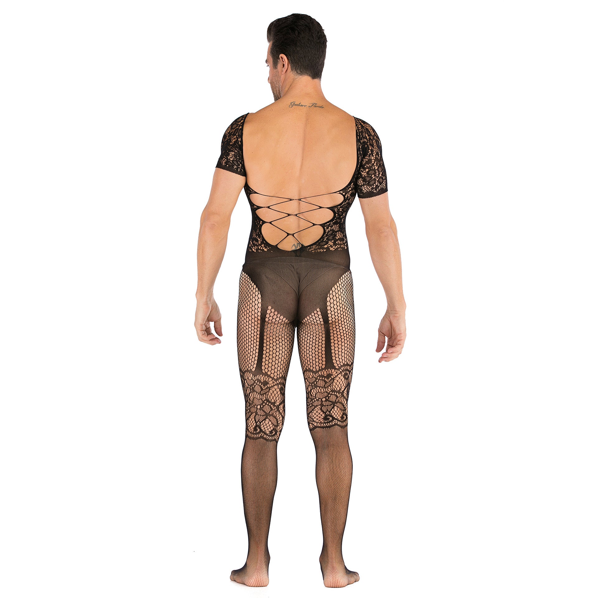 Half-Sleeve Realistic Mesh Underwear Set