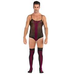 Jacquard Full Body Erotic Mesh Stockings Set