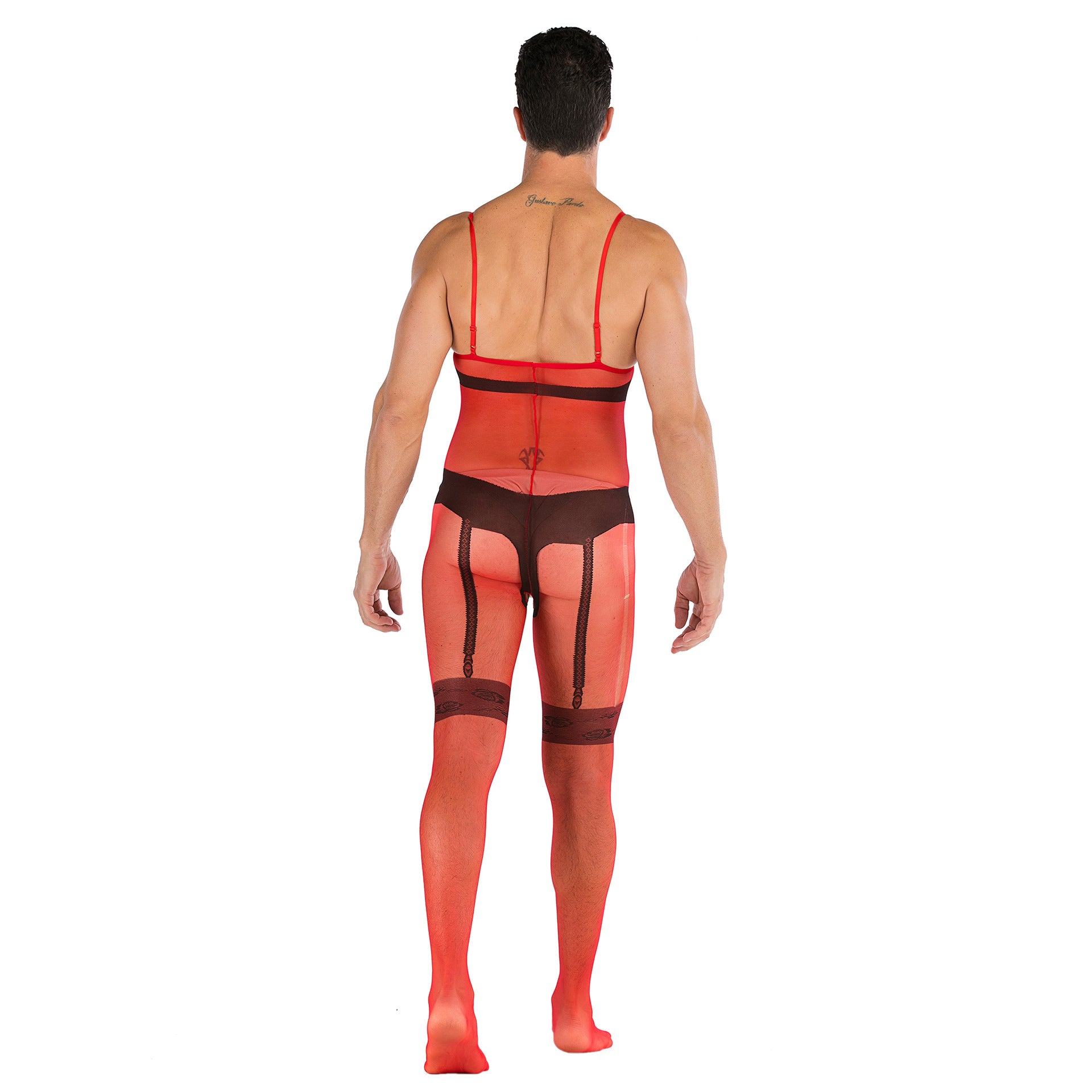 Sleeveless Open Front Full Body Mesh Pajamas Bodystockings