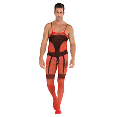 Sleeveless Open Front Full Body Mesh Pajamas Bodystockings