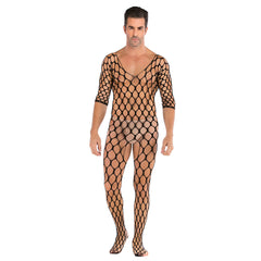 Role-Play Black Sheer Mesh Jumpsuit