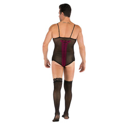 Jacquard Full Body Erotic Mesh Stockings Set