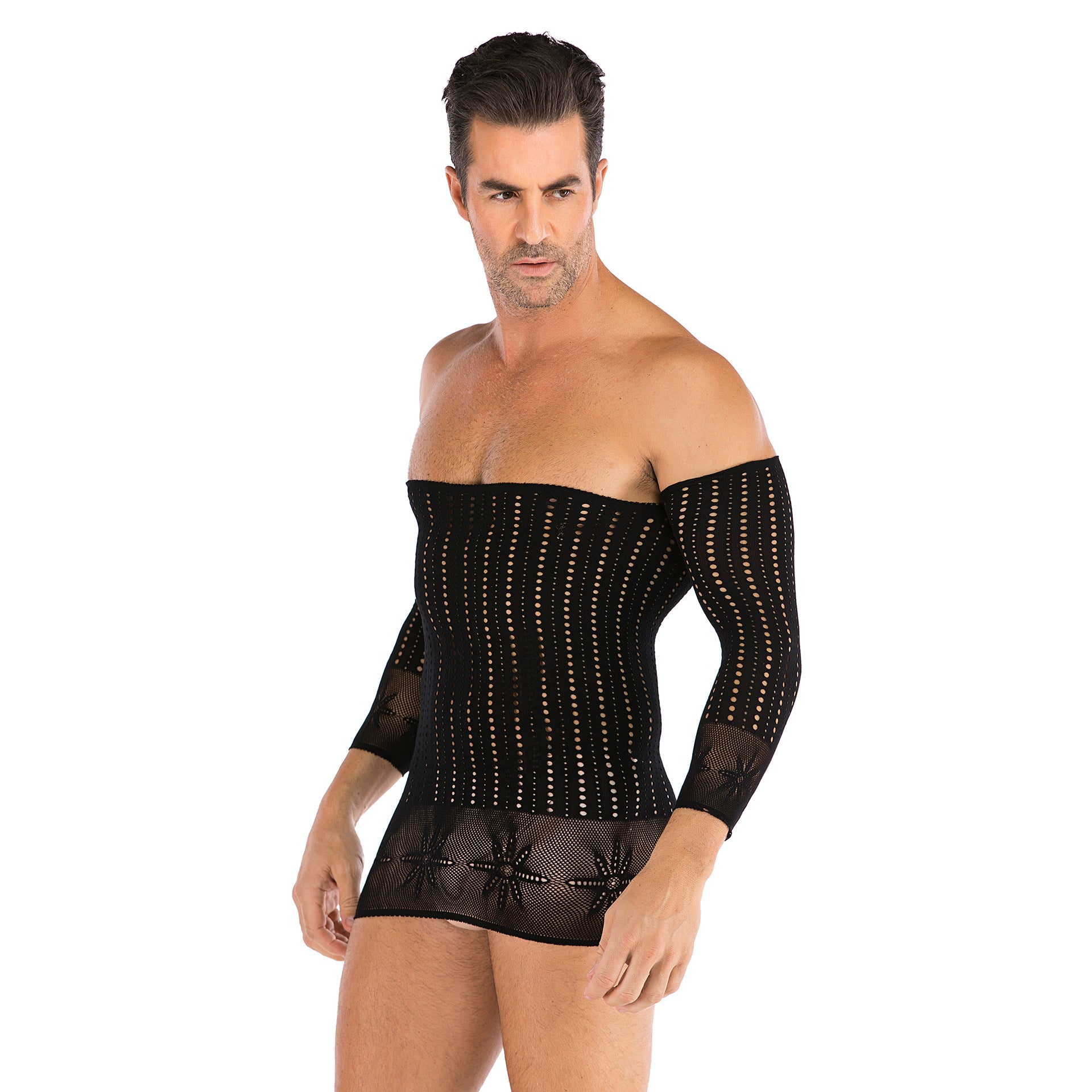 Mesh Tube Top with Padded Bust Design