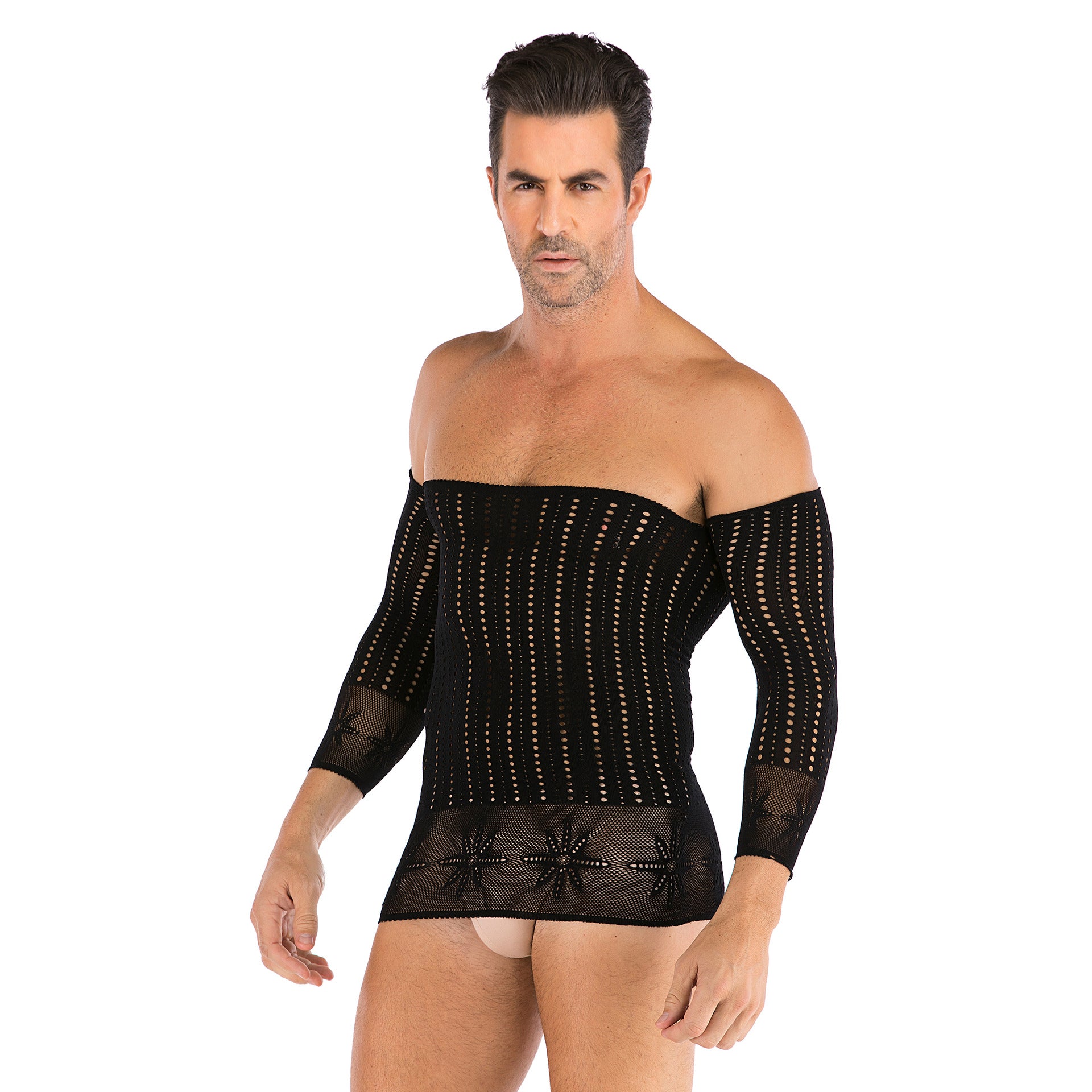 Mesh Tube Top with Padded Bust Design