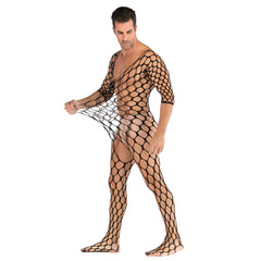 Role-Play Black Sheer Mesh Jumpsuit