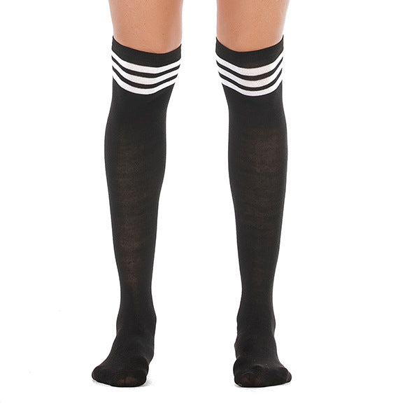 Striped Lace Mask & Nightdress Set