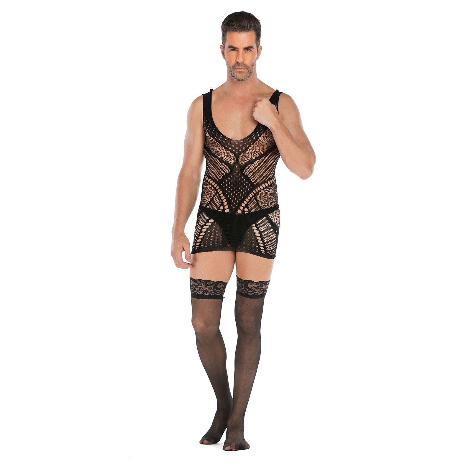 Vest-Style Jacquard Teddy Pajama Set