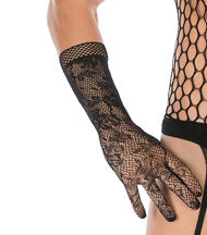 Open-Front Jacquard Pajama Set with Gloves