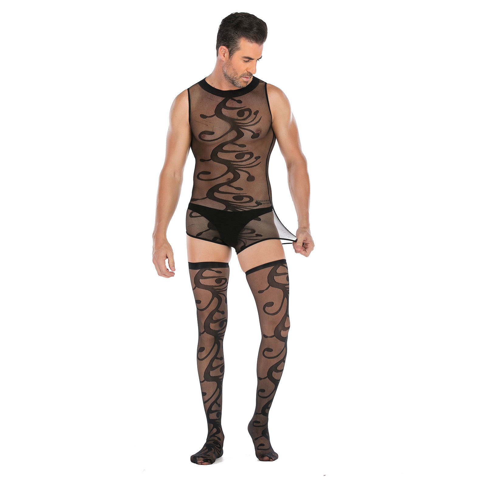 Sock-Style One-Piece Seamless Bodysuit