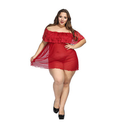 Lace Off-Shoulder Nightgown for Romantic Evenings and Comfort