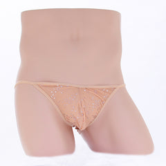 Satin perspective flat-angle elastic underwear