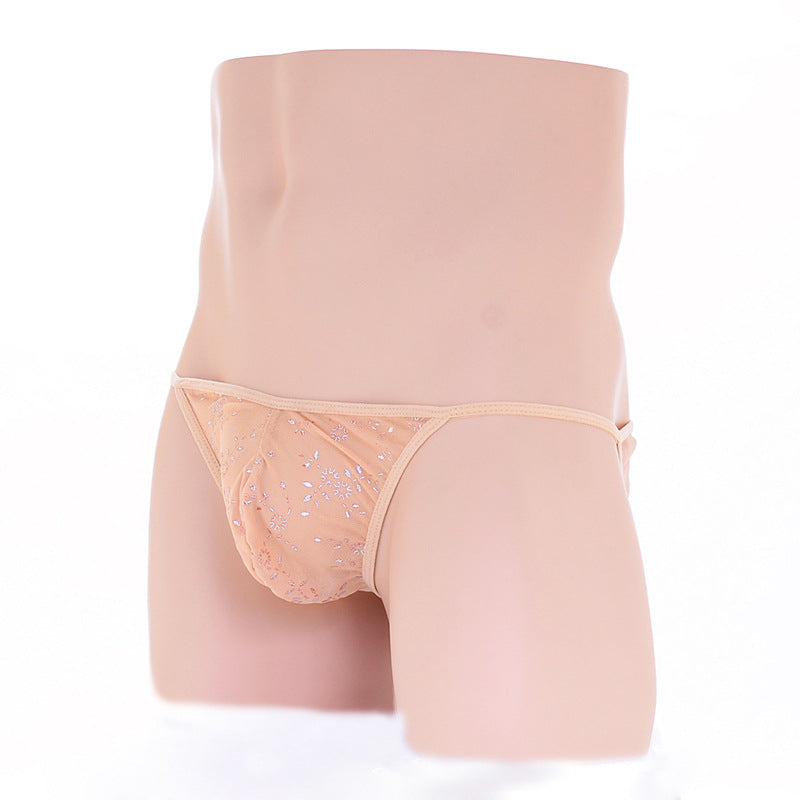 Satin perspective flat-angle elastic underwear
