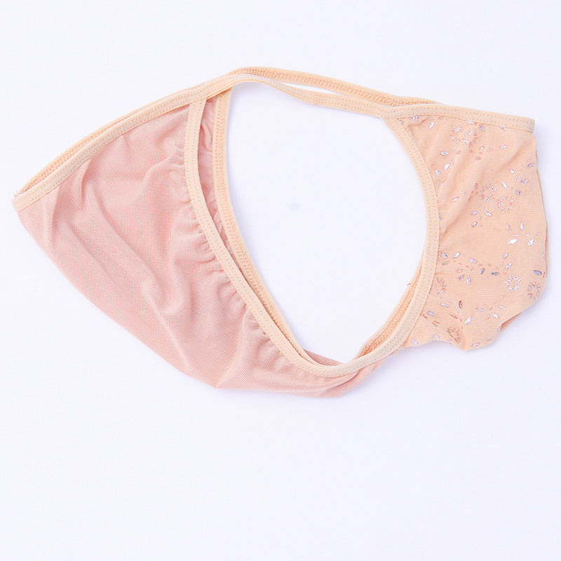 Satin perspective flat-angle elastic underwear
