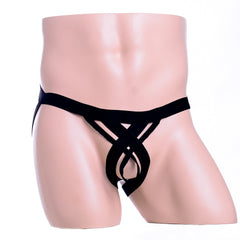 Tennis inspired double ring thong