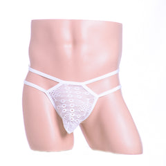 Black Elephant Translucent Lace Thong