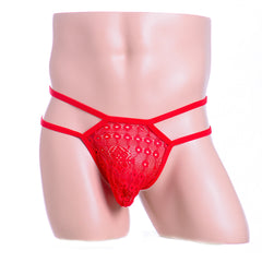Black Elephant Translucent Lace Thong