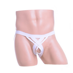 Tennis inspired double ring thong