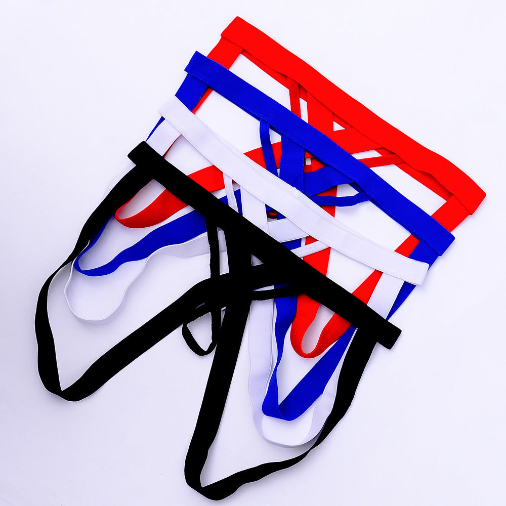 Tennis inspired double ring thong