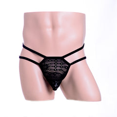 Black Elephant Translucent Lace Thong