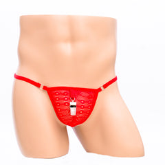 Lace Python Pattern Comfortable Low Rise Thong